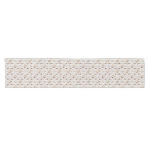 Dachshund Puppies: Santa Hats, Holly, and Snowmen Short Table Runner