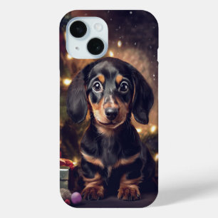Dachshund Puppy Christmas Case-Mate iPhone Case