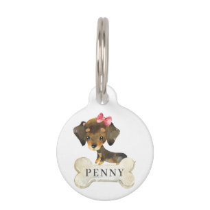 Dachshund Puppy Dog Pet Tag