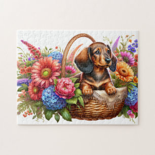 Dachshund Puppy Jigsaw Puzzle