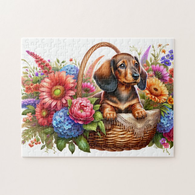 Dachshund Puppy Jigsaw Puzzle (Horizontal)