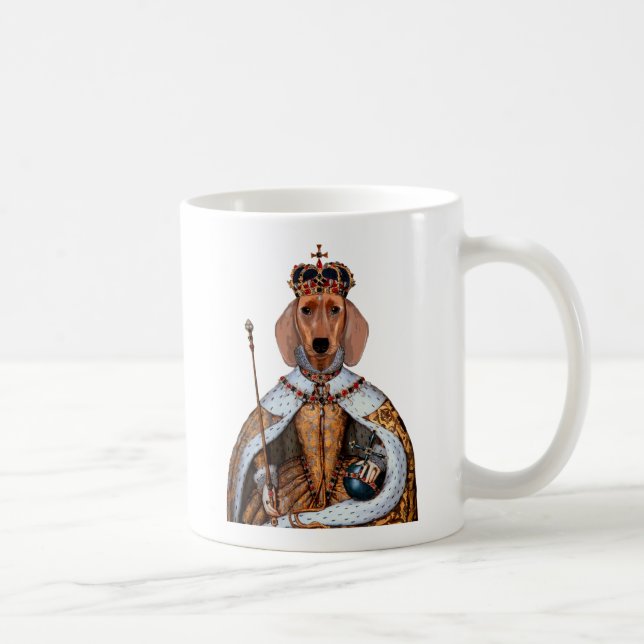 Dachshund Queen 2 Coffee Mug (Right)