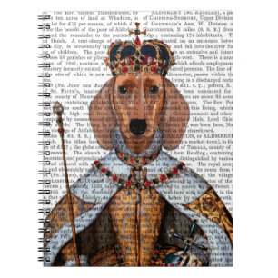 Dachshund Queen 2 Spiral Notebook