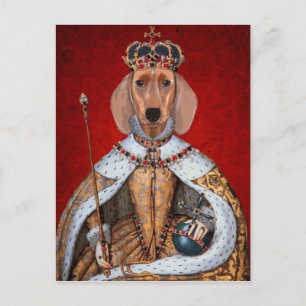 Dachshund Queen Postcard