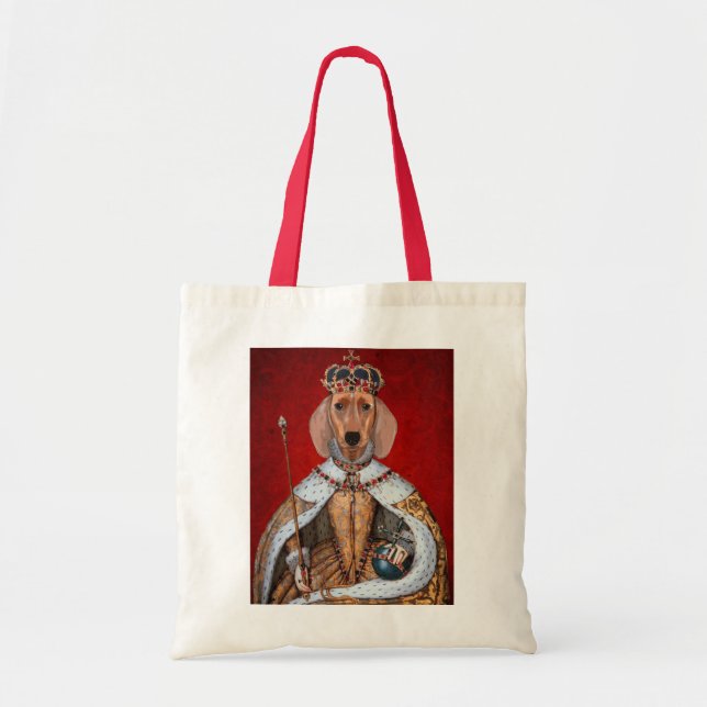 Dachshund Queen Tote Bag (Front)