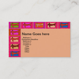 Dachshund Quilt Business Cards