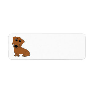 dachshund red cartoon