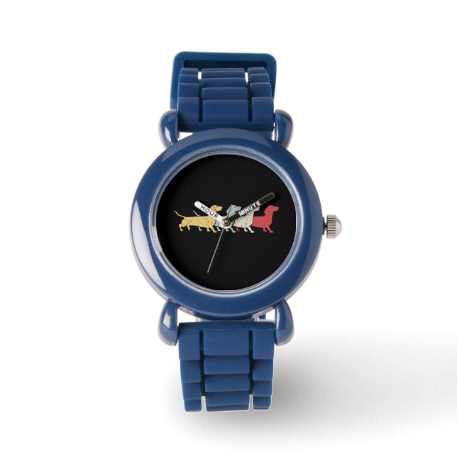 Dachshund Retro Vintage Watch (Front)