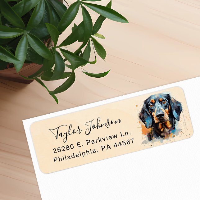 Dachshund Return Address Label (Creator Uploaded)