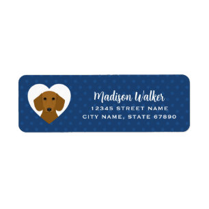 Dachshund Return Address Labels