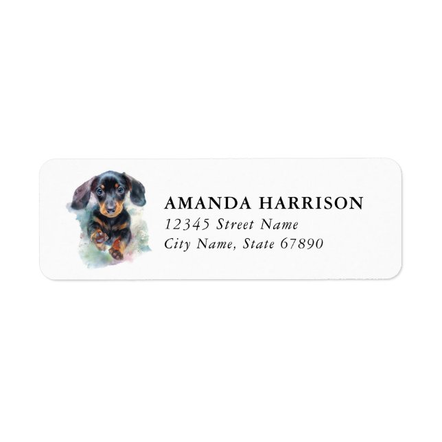 Dachshund Return Address Labels (Front)