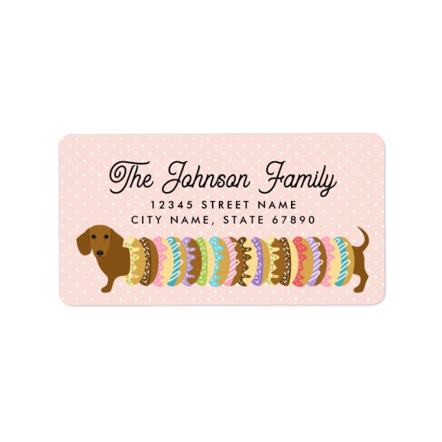 Dachshund Return Address Labels (Front)