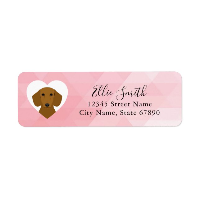 Dachshund Return Address Labels (Front)