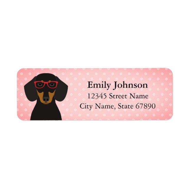 Dachshund Return Address Labels (Front)