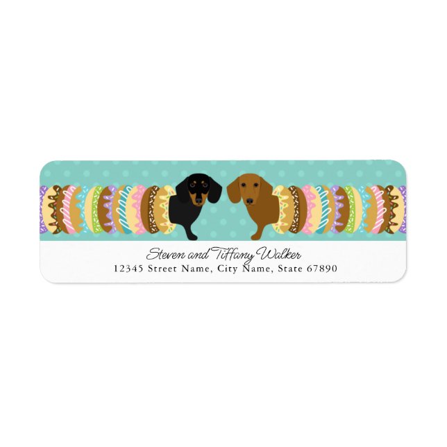 Dachshund Return Address Labels (Front)