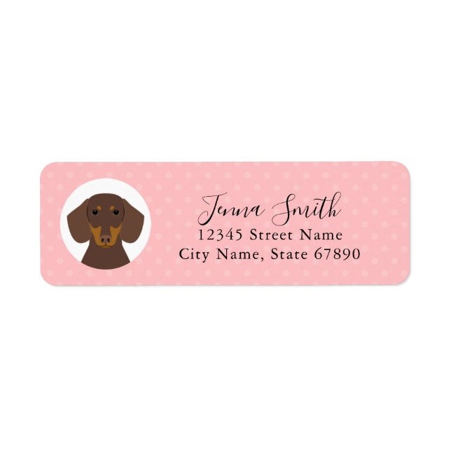 Dachshund Return Address Labels (Front)
