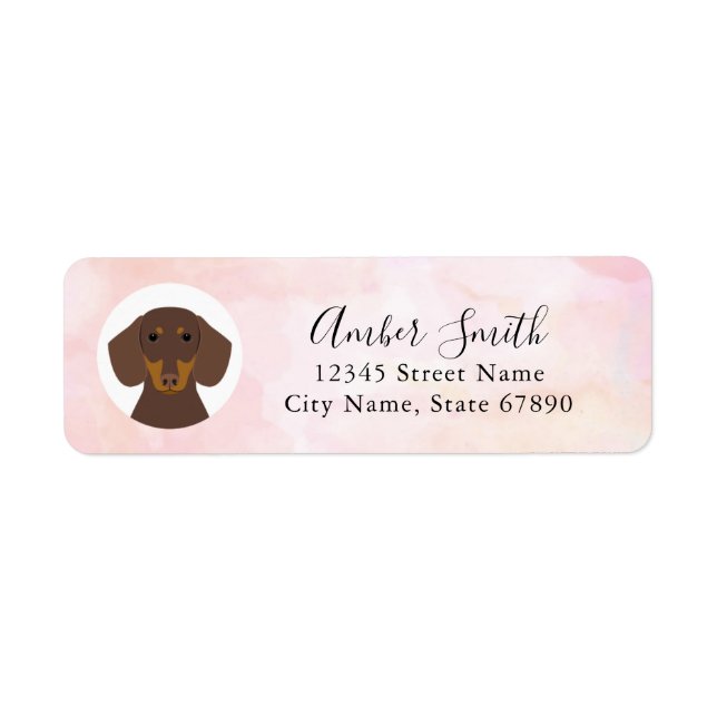 Dachshund Return Address Labels (Front)