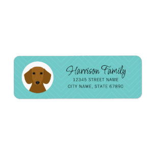 Dachshund Return Address Labels
