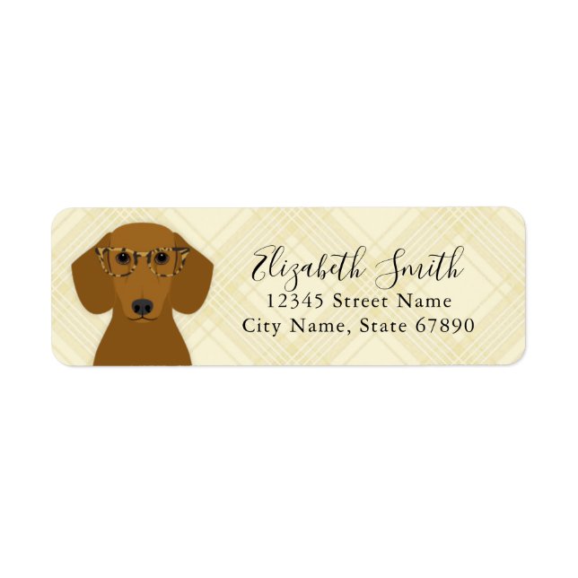 Dachshund Return Address Labels (Front)