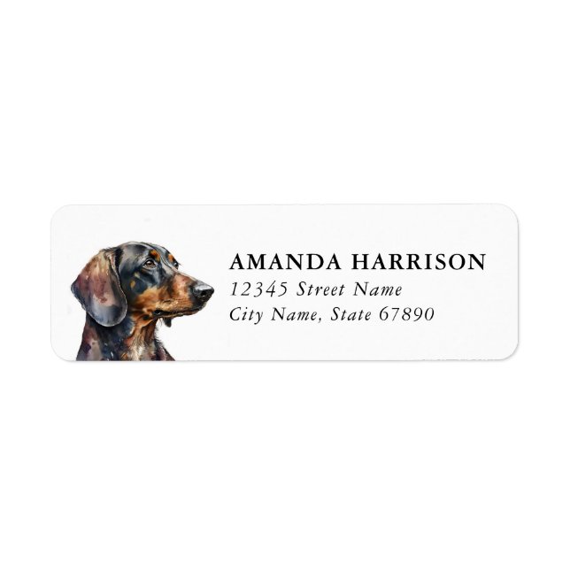 Dachshund Return Address Labels (Front)