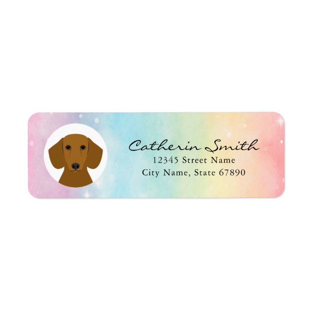 Dachshund Return Address Labels (Front)