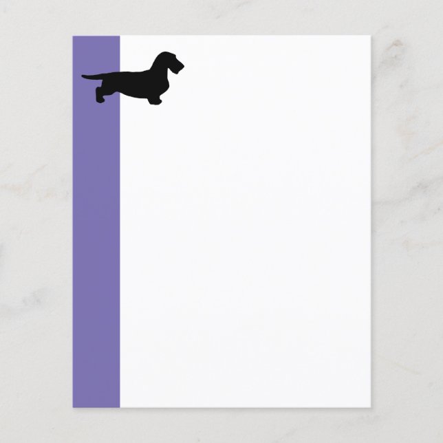 Dachshund Rough Hair - Silhouette 1 (Front)