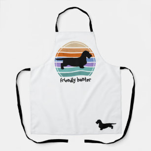 Dachshund Rough Hair - Silhouette 1 Apron
