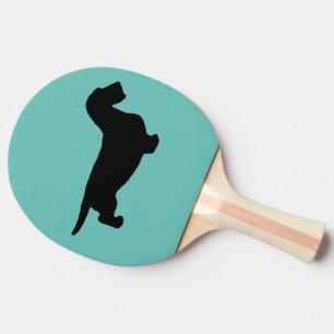 Dachshund Rough Hair - Silhouette 1 Ping Pong Paddle