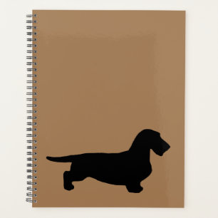Dachshund Rough Hair - Silhouette 1 Planner