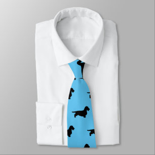 Dachshund Rough Hair - Silhouette 1 Tie
