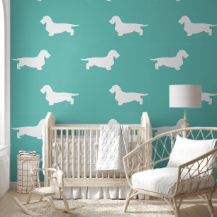 Dachshund Rough Hair - Silhouette 2 Wallpaper