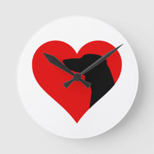 Dachshund  round clock