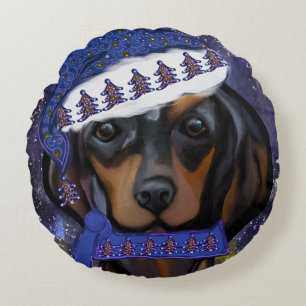 Dachshund  round cushion