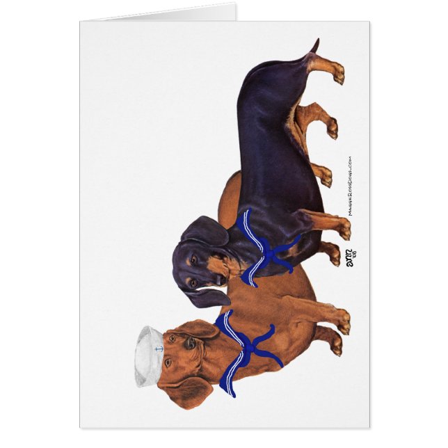 Dachshund Sailors (Front)