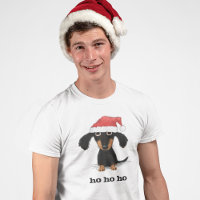 Dachshund Santa Clause Funny Wiener Dog Christmas