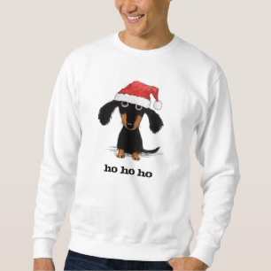 Dachshund Santa Clause Funny Wiener Dog Holiday Sweatshirt