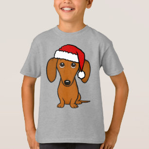 Dachshund Santa Cute Christmas Wiener Dog Holiday T-Shirt