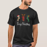 Dachshund Santa Hat Reindeer Christmas Leopard Buf T-Shirt<br><div class="desc">Dachshund Santa Hat Reindeer Christmas Leopard Buffalo Plaid</div>