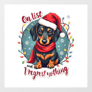 Dachshund Santa On The Naughty List Dachshund Chri