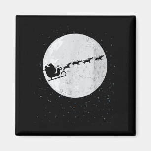 Dachshund Santa Sleigh Wiener Dog Christmas Gift F Magnet