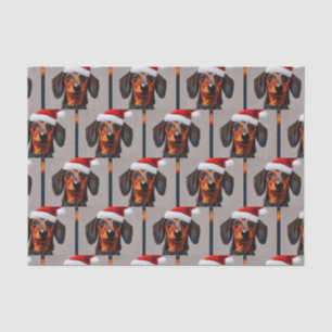 Dachshund Santa Tissue Paper