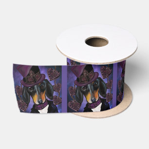 DACHSHUND  SATIN RIBBON