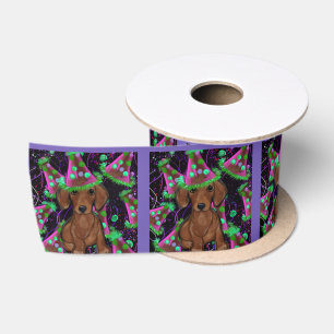 Dachshund satin ribbon