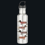 Dachshund Sausage Dog 710 Ml Water Bottle<br><div class="desc">Cute little Dachshund sausage or wiener dogs in woolly knitwear. Perfect for dog lovers and dog walkers.</div>