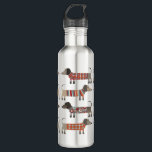 Dachshund Sausage Dog 710 Ml Water Bottle<br><div class="desc">Cute little Dachshund sausage or wiener dogs in woolly knitwear. Perfect for dog lovers and dog walkers.</div>