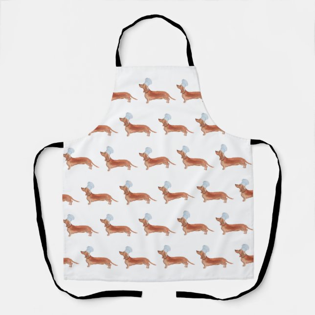 Dachshund Sausage Dog Chef Apron (Front)
