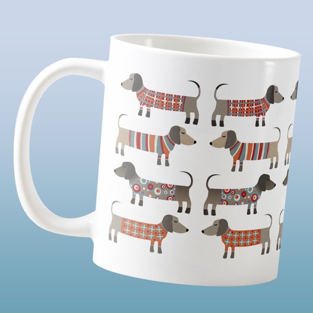 Dachshund Sausage Dog Coffee Mug (Dachshund Wiener Sausage Dog mug)