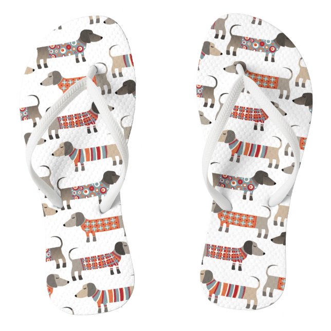 Dachshund Sausage Dog Jandals (Footbed)