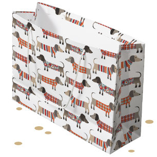 Dachshund Sausage Dog Large Gift Bag