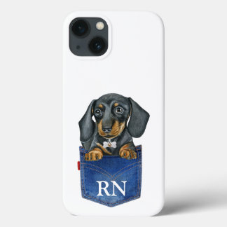Dachshund Sausage Dog Monogram Case-Mate Case